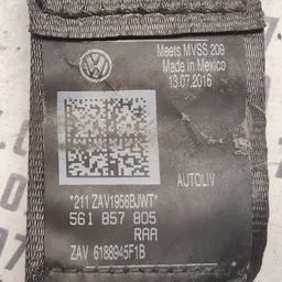 Ремінь безпеки VW Passat B8 USA задній лівий OEM 561857805 фото 5
