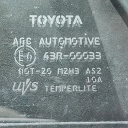 Скло дверей Toyota Corolla 06-13 1.6 задня ліва OEM 43r00033 фото 3