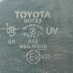 Скло дверей заднє ліве Toyota Corolla (06-13) 1.6 43r00011 фото 3