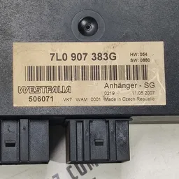 Блок фаркопа VW Touareg 2010-2018 3.0 Diesel OEM 7L0907383G фото 4