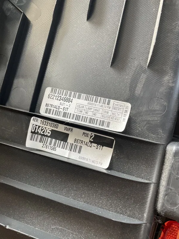 Карта Пд Пр VW Passat B8 USA 11-19 1.8б OEM 867R14LQ-S1T