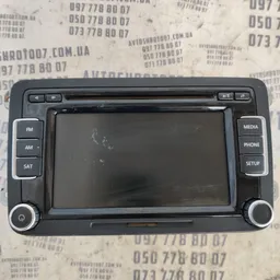 Магнітола Volkswagen Passat B7 USA 11-15 2.0 OEM 1k0035180ae фото 1
