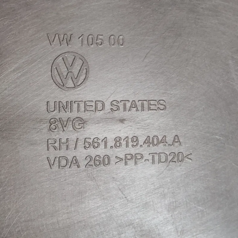Жабо Volkswagen Passat B8 USA OEM 561819404a