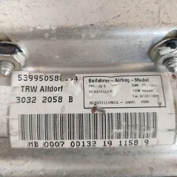 Подушка безпеки пасажира Mercedes W220 98-05 OEM 2208601705 фото 4