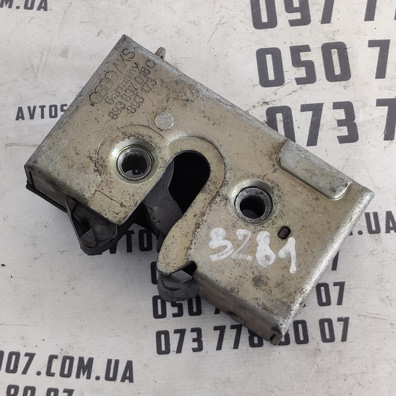 Замок дверей передній правий Audi 80 B3 (86-91) 893837016C