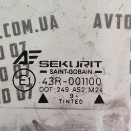 Скло дверей VW Sharan 1A (95-10) переднє ліве OEM 43r001100 фото 3