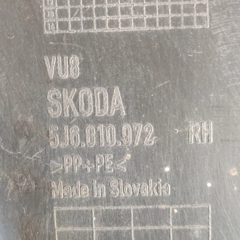Підкрилок Skoda Fabia 2 (07-14) задній правий OEM 5J6810972