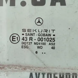 Скло дверей Mercedes W210 (95-03) задня права OEM 43r001025 фото 3