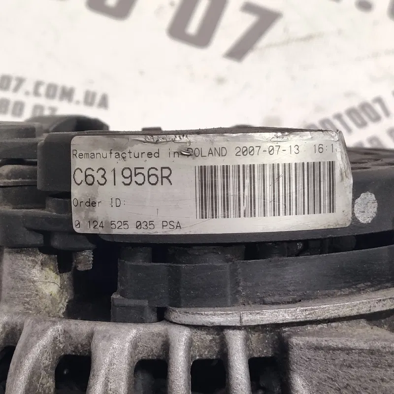 Генератор Peugeot 807 (02-14) 2.2 HDI OEM c631956r