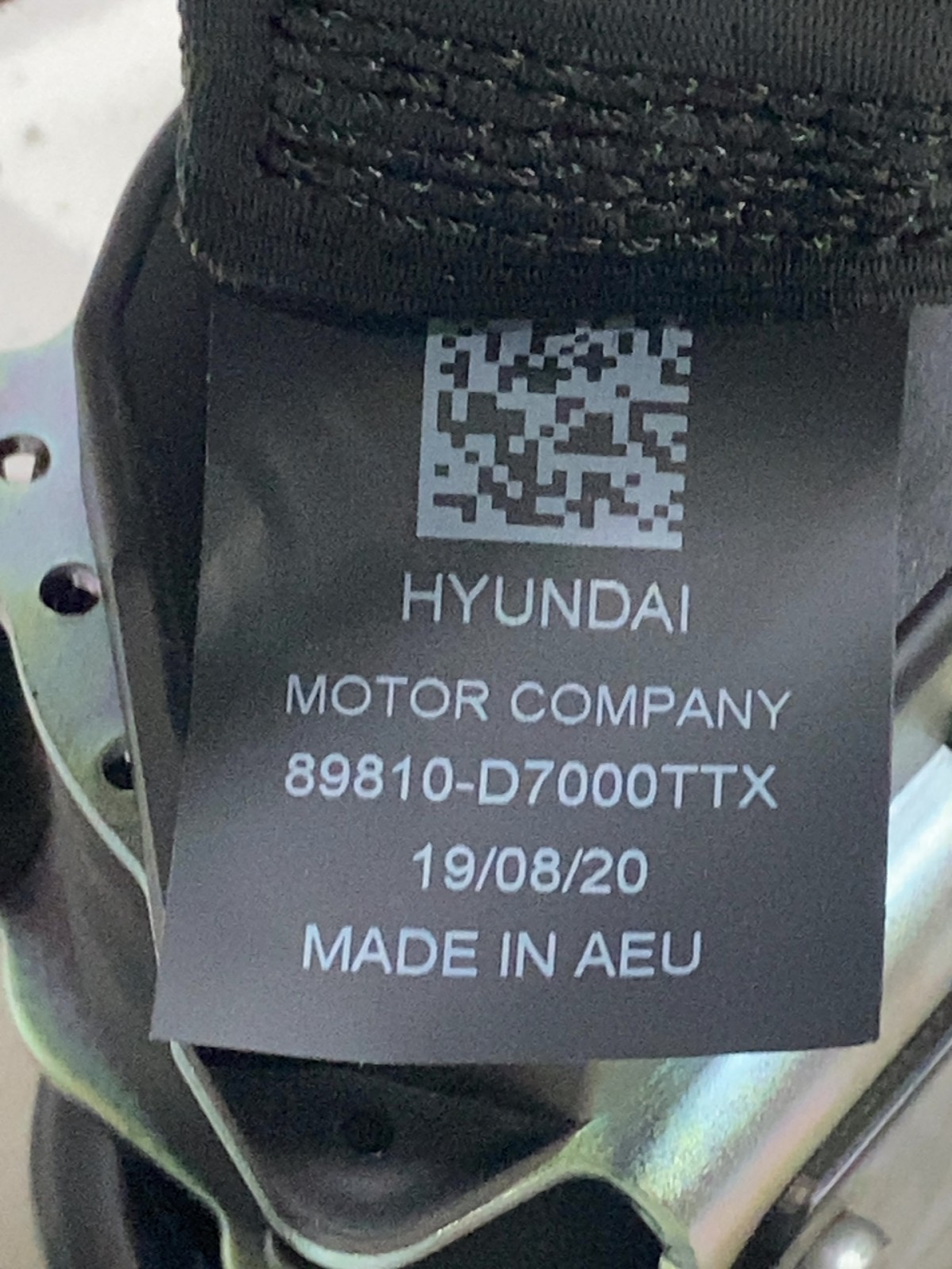 Ремінь безпеки задній лівий Hyundai Tucson 3 TL 630726400D