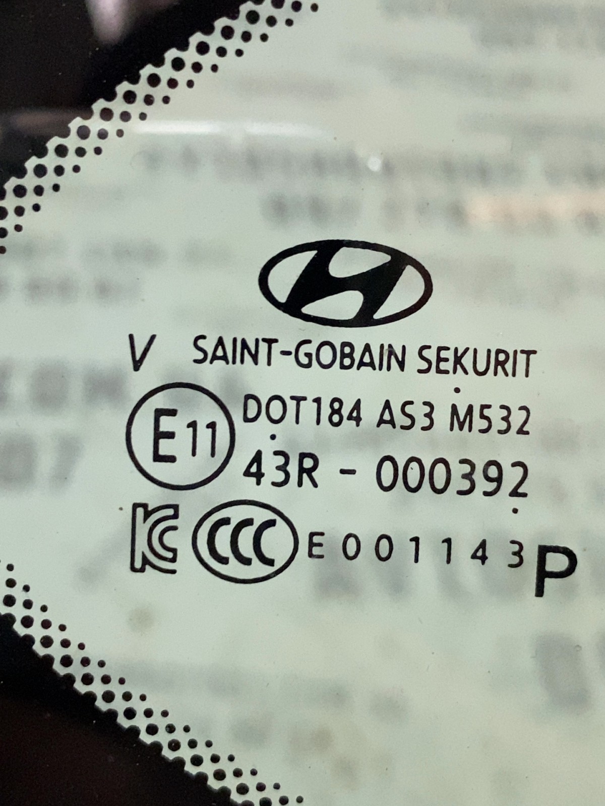 Кузовне скло Hyundai Tucson 3 TL OE 87820D3100