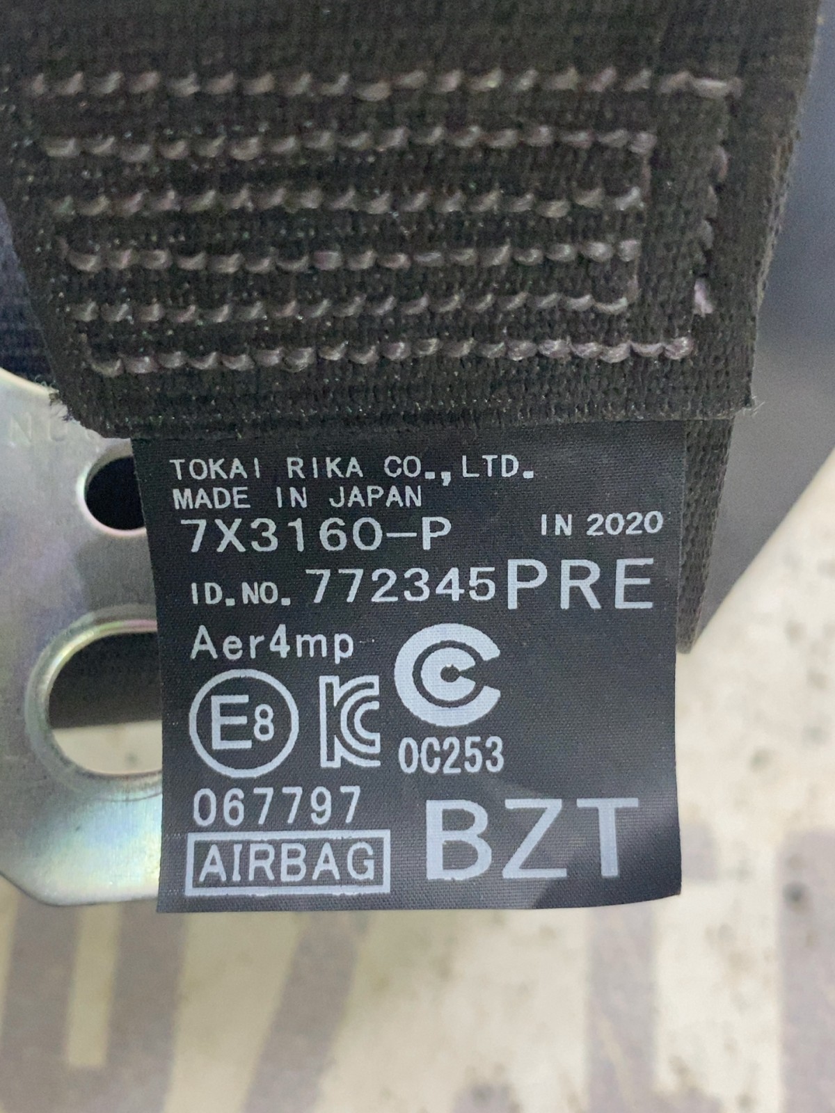 Ремінь безпеки Toyota RAV4 5 OE 7X3160P