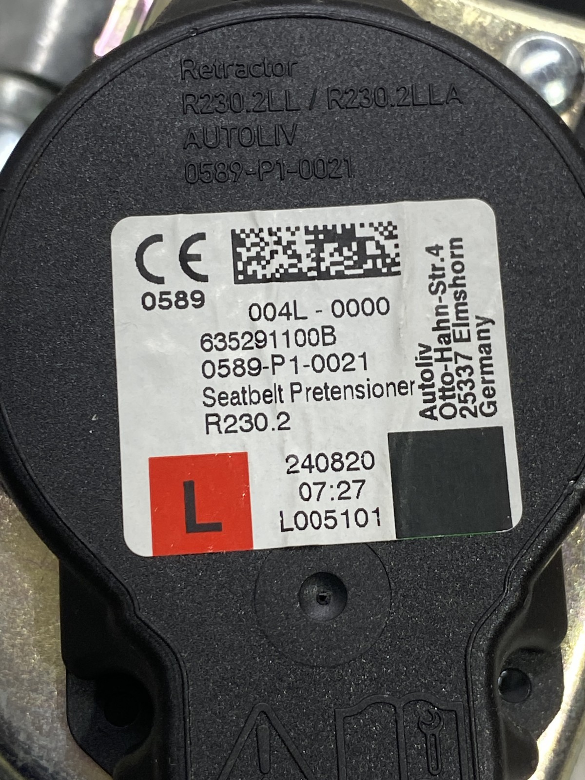 Ремінь безпеки передній лівий Hyundai Tucson TL 635291100B