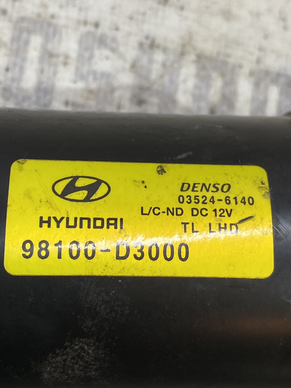 Мотор склоочисників Hyundai Tucson 3 TL (15-21) 98100D3000