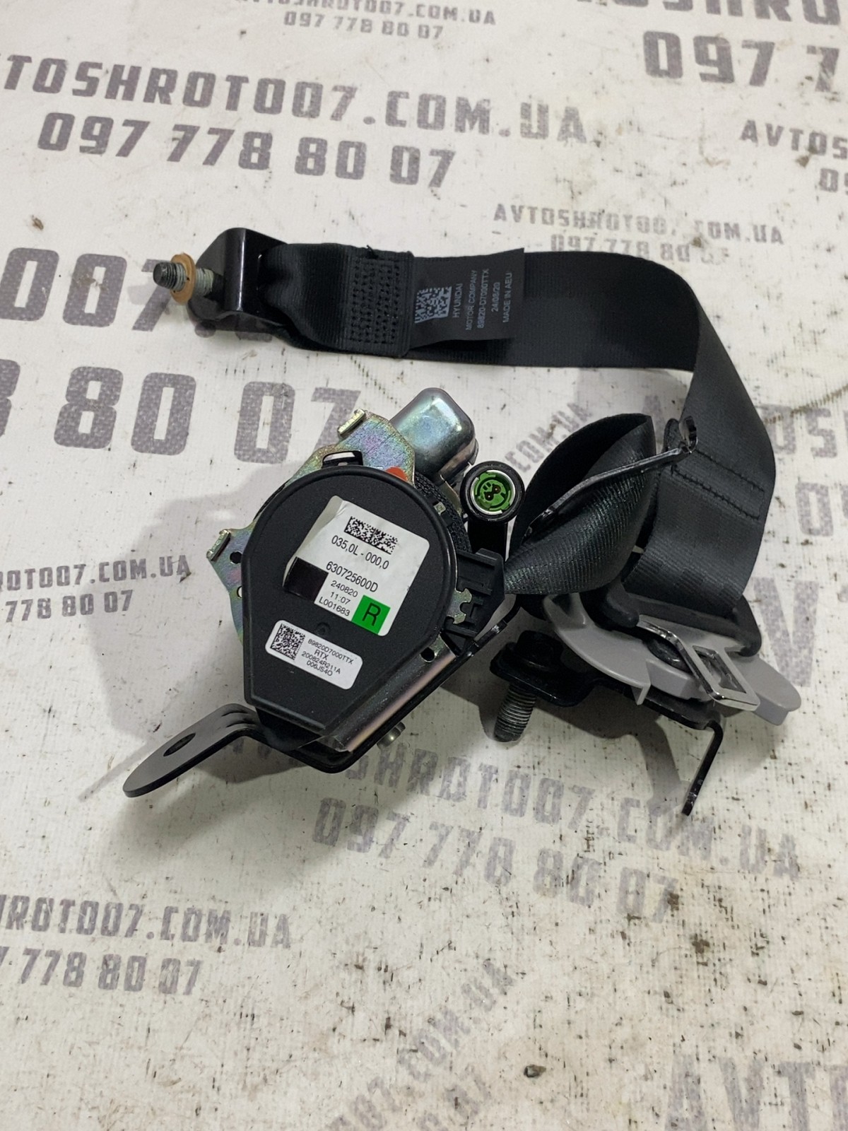 Ремінь безпеки задній правий Hyundai Tucson 3 TL 630725600D
