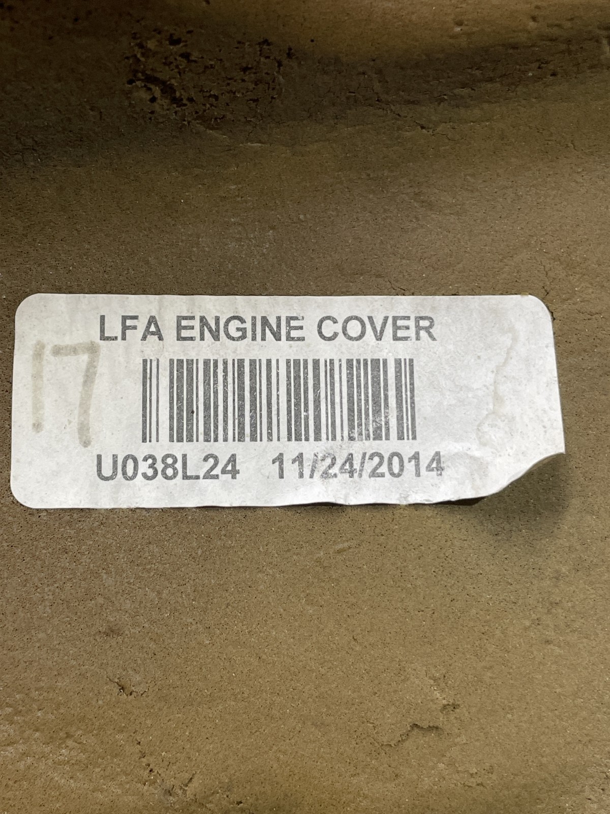 Кришка двигуна Hyundai Sonata 7 LF (14-19) U038L24