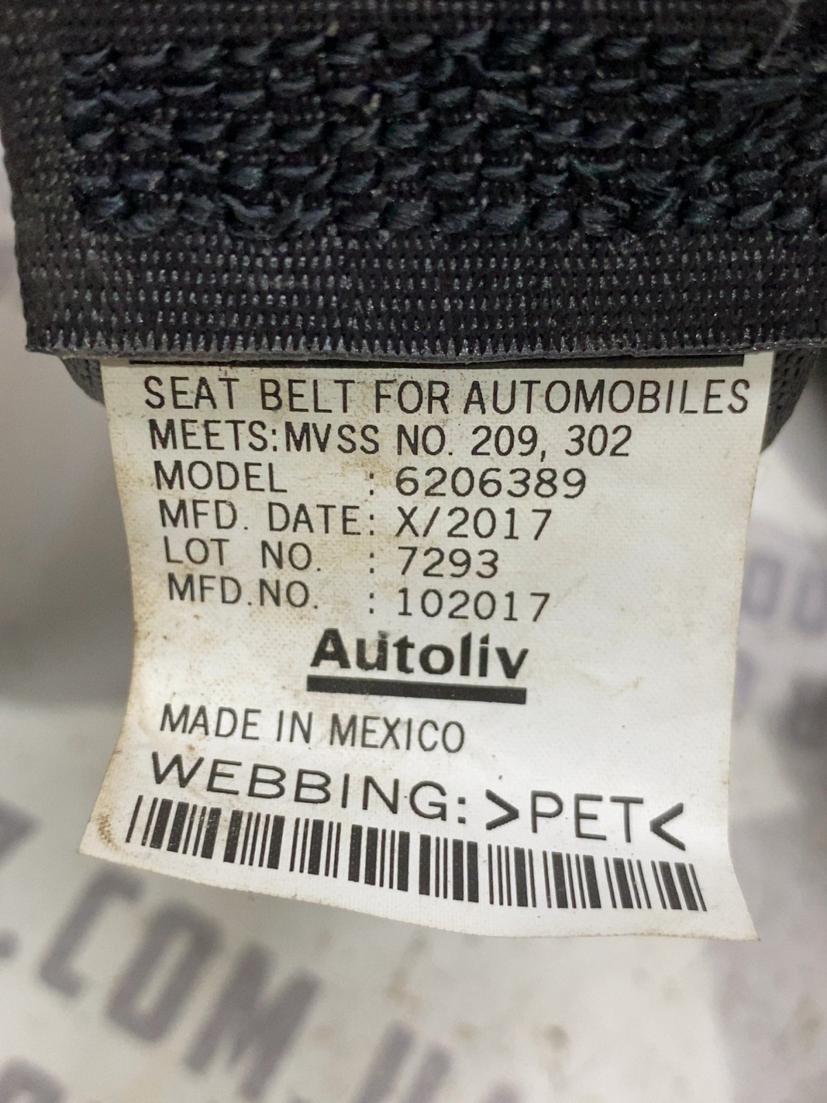 Ремінь безпеки Acura RDX 2 OE 6206389
