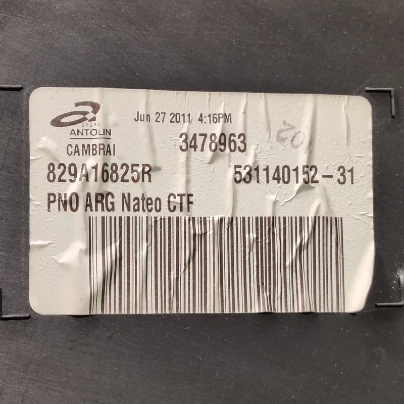 Карта Renault Gr Scenic 3 (09-16) 1.6d з.лів OEM 829a16825r