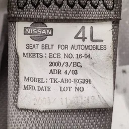 Ремінь безпеки Nissan X-Trail T30 (01-07) 2.5Б задній лівий фото 3