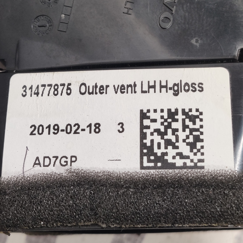 Дефлектор обдуву лівий Volvo S60 III (19-24) 2.0Б 31477875
