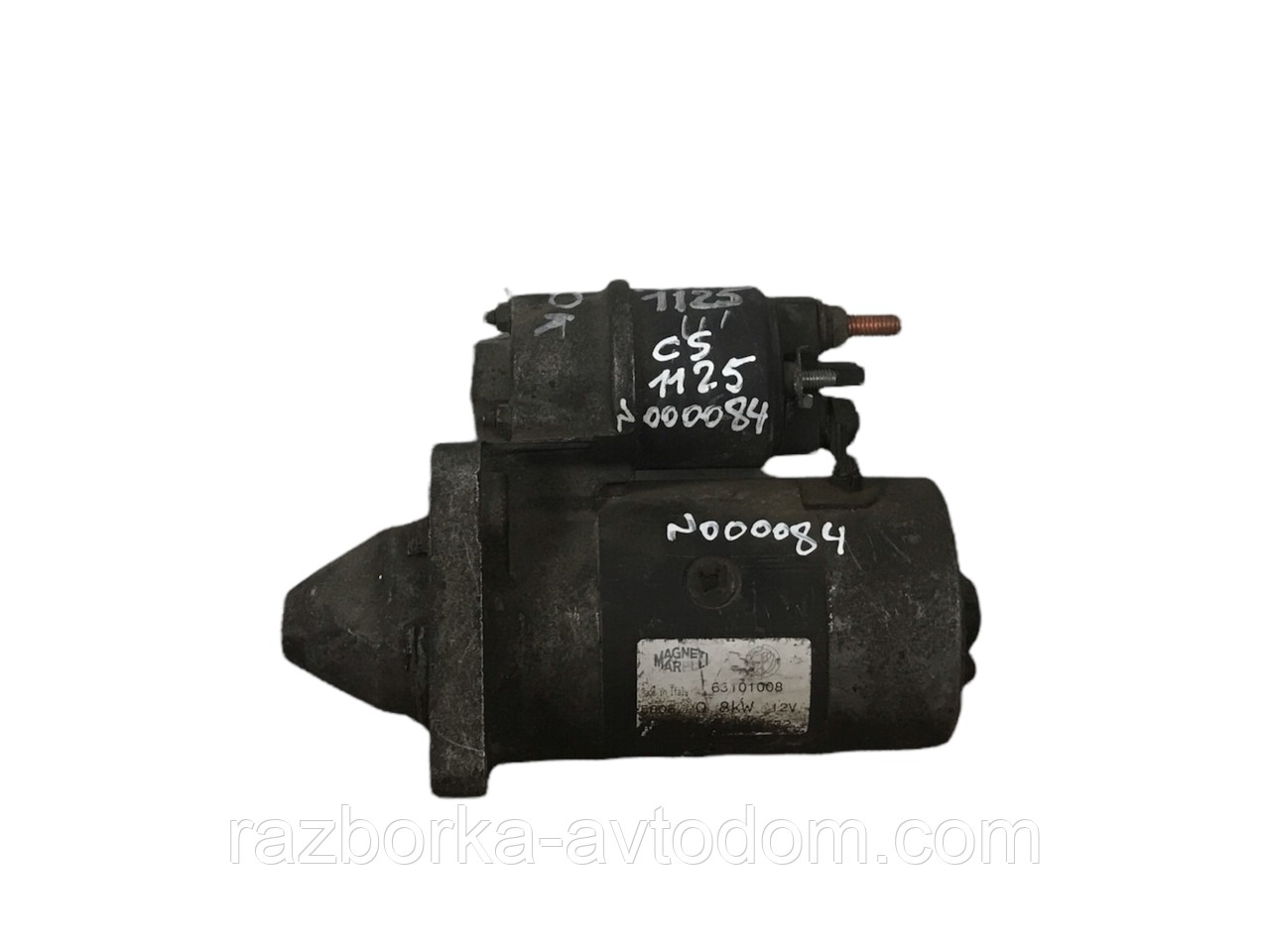 Стартер CS1125 б/у (Magneti marelli) Fiat Doblo , Palio , Panda , PUNTO ,STRADA (9 зуб) 12V 0.8KW