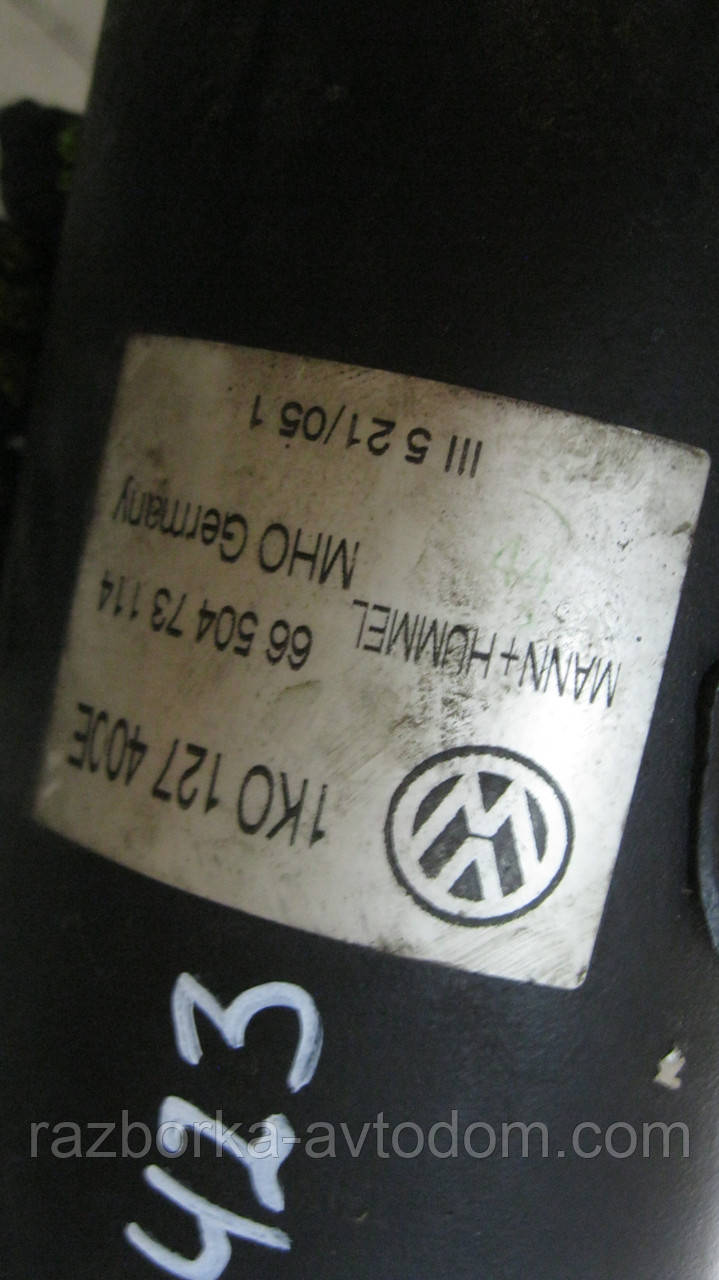 Корпус паливного фільтра VW Touran (03-10), 1,9 TDI, OE:1K0127400E фото 2