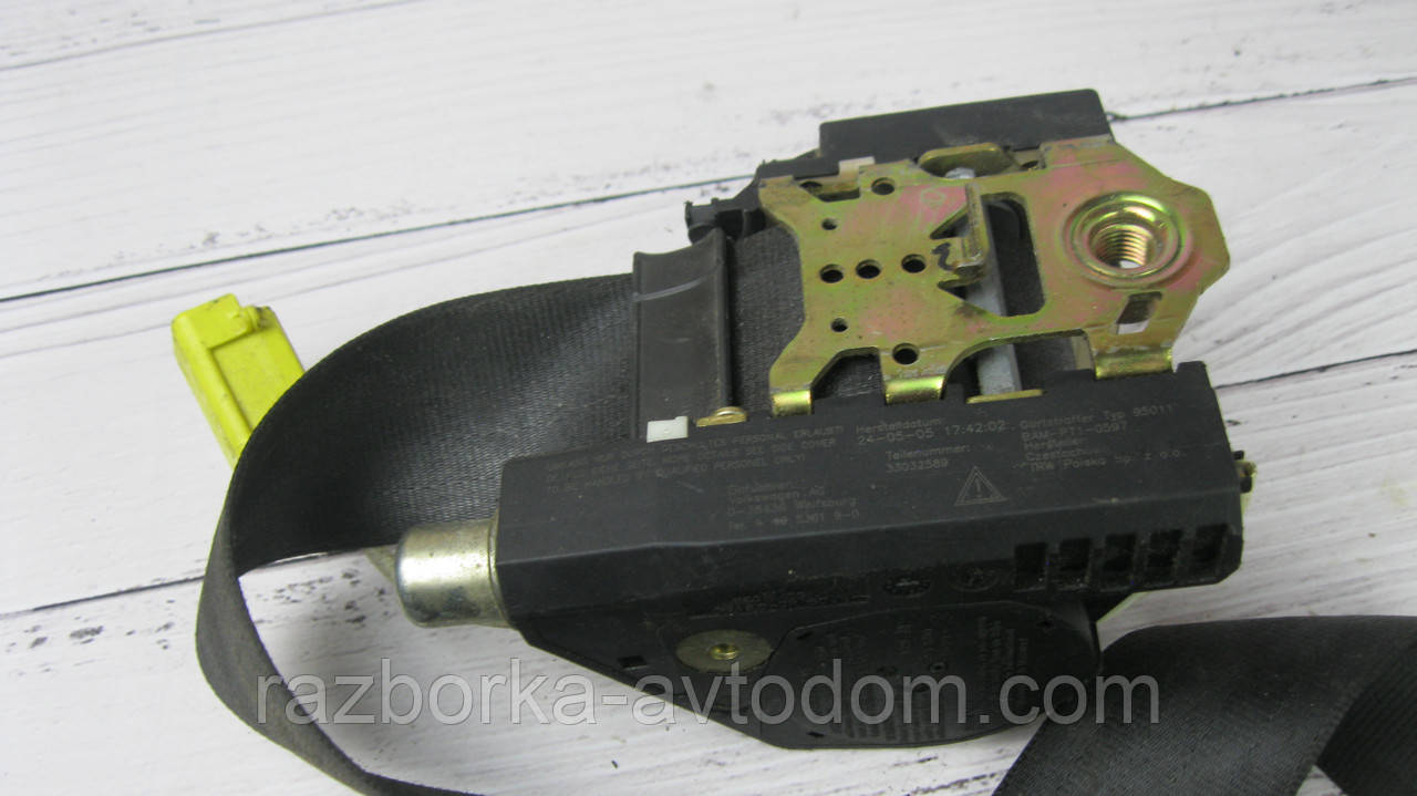 Ремінь безпеки передній правий VW Touran (2003-2010) OE:1T1857706RAA