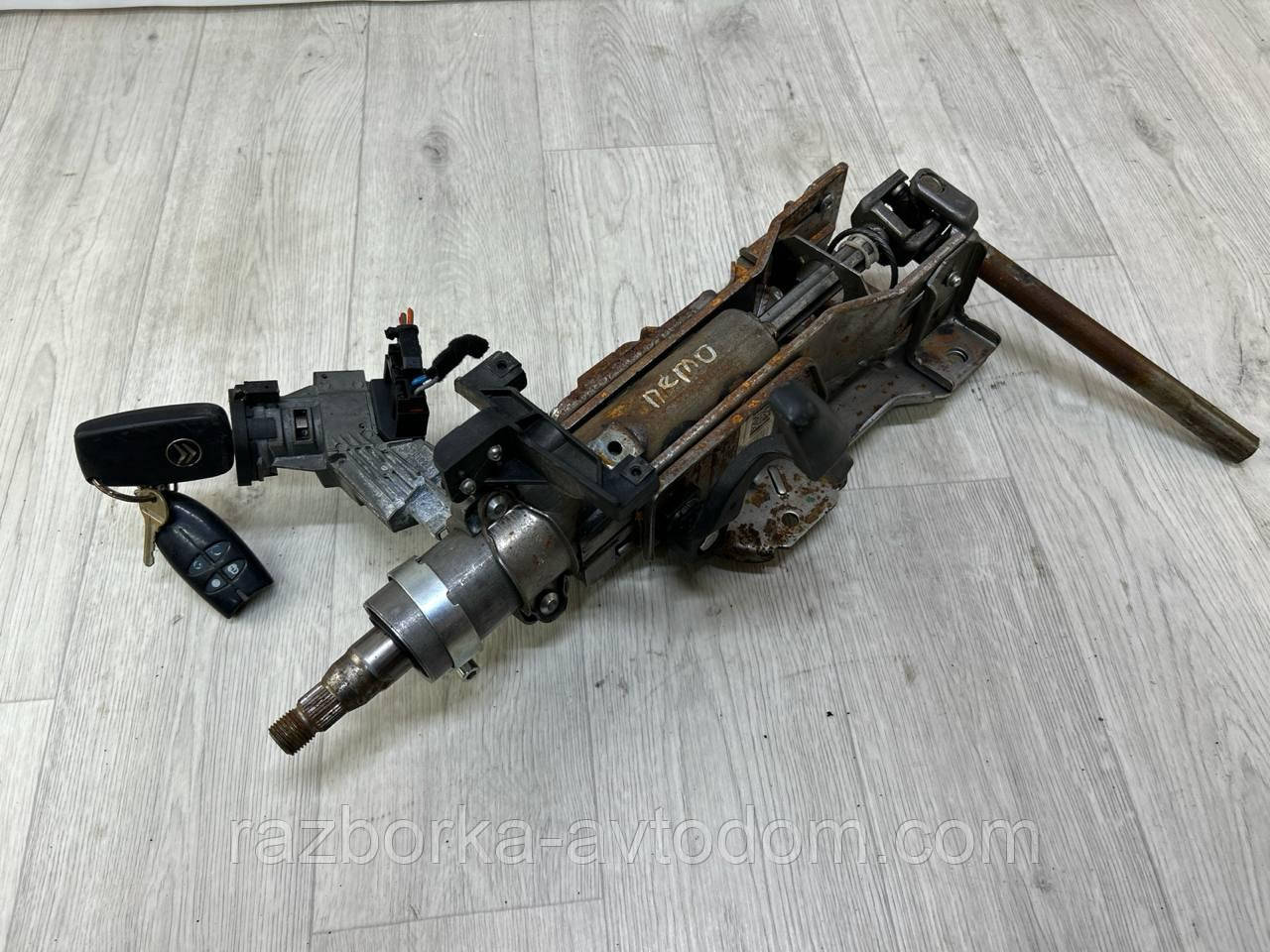 Замок запалювання (з ключами) у зборі з кермовим валом Fiat Fiorino (07-), QUBO (07-), Peugeot OE: 51799409