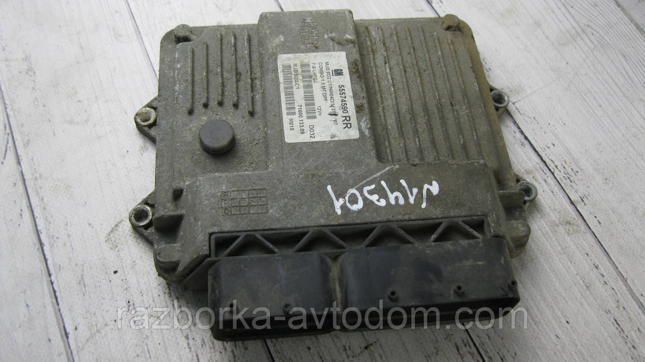 Блок керування двигуном (ЕБУ) Opel Combo C (2001-2011) 1.3CDTI OE:55574590 фото 2