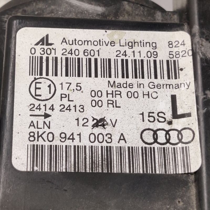 Фара ліва Audi A4 B8 (07-15) 2.0D 8K0941003A