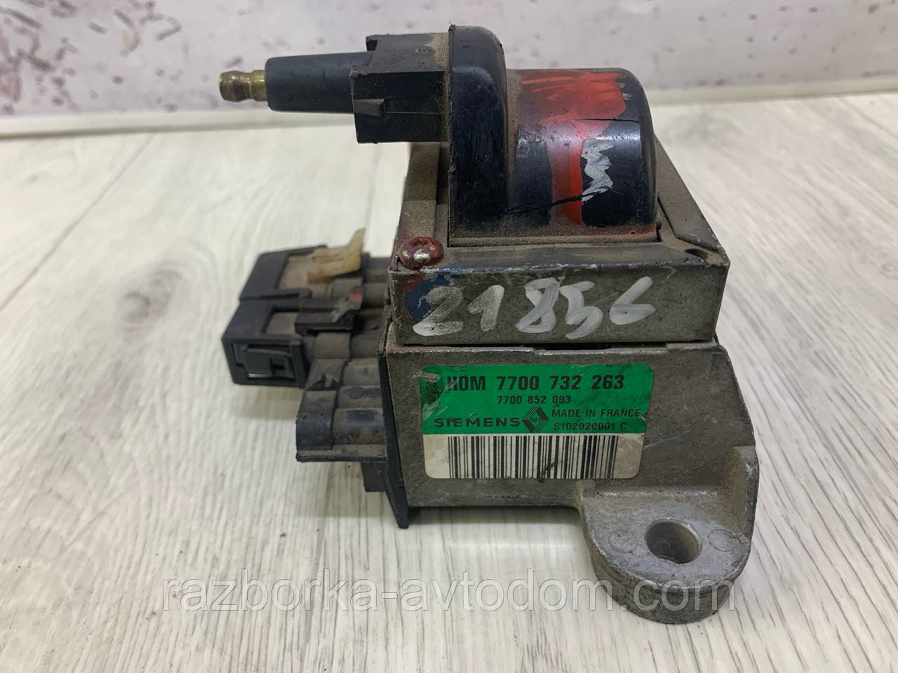 Реле/котушка запалювання (1.4-2.2) Renault: 19, 21, 25, Clio, Espace 2, Laguna, Master, Trafic OE: 7700732263