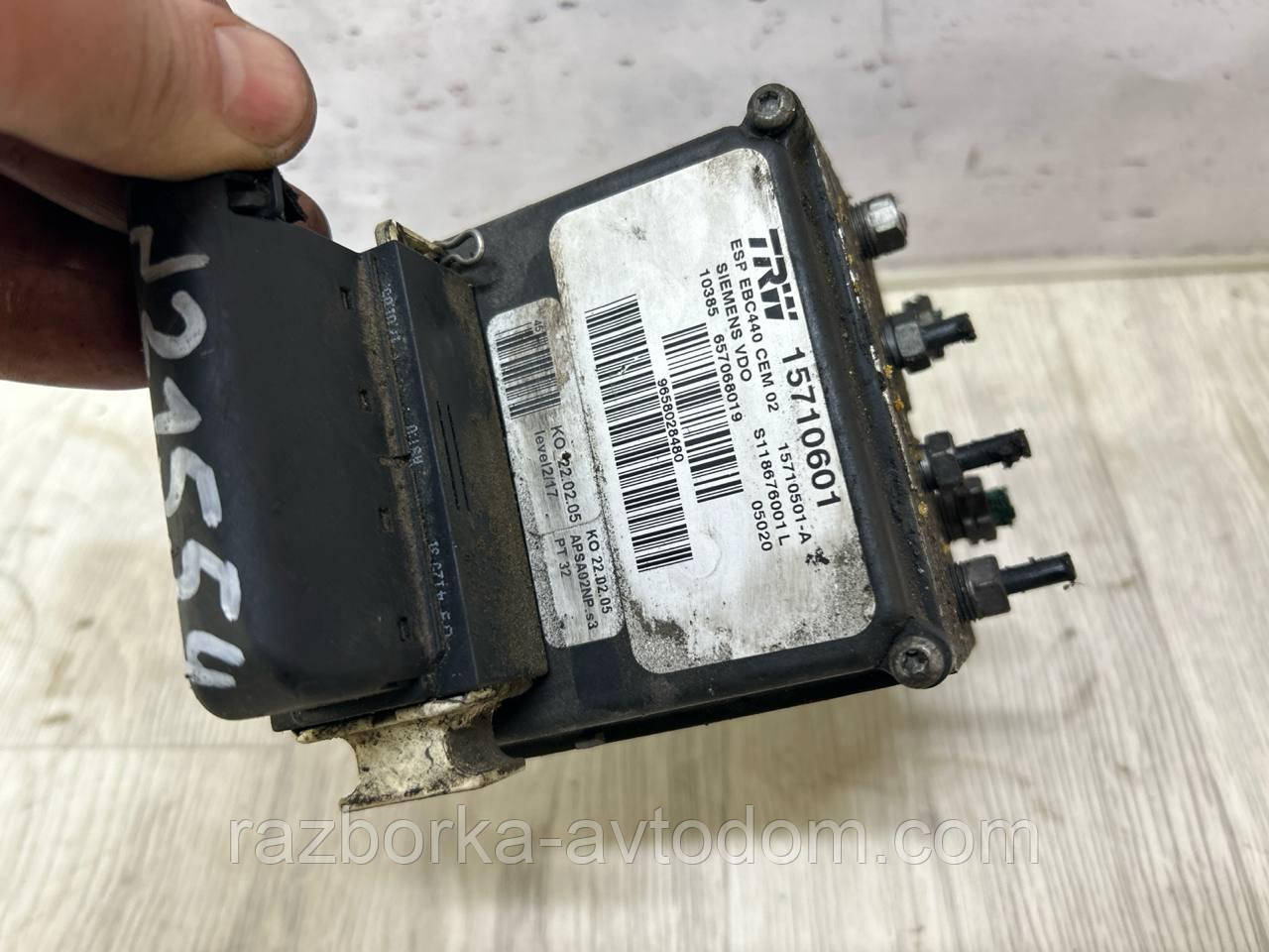Блок ABS (АБС) насос Peugeot 407 (04-10) OE:9658028480, 15710601, 15710501-A