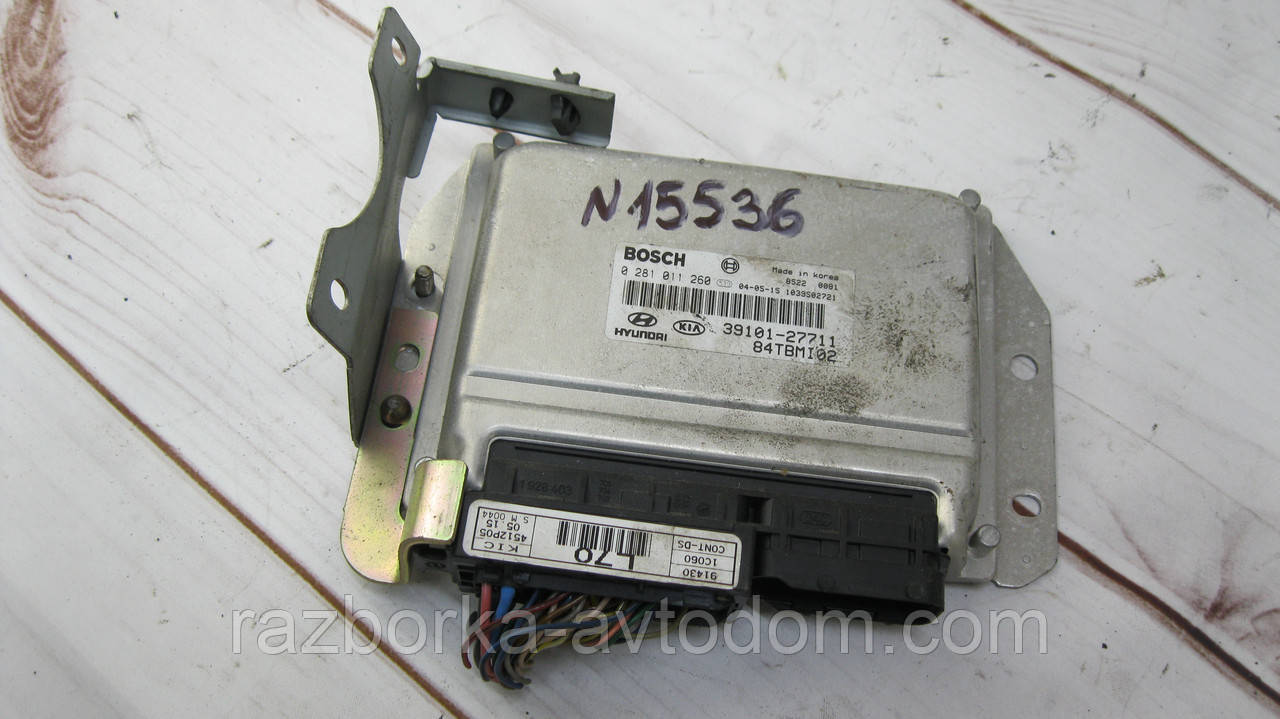 Блок керування двигуном (ЕБУ) Hyundai Getz (2002-2005) 1.5 CRDi OE:3910127711, 3910127711, 0281011260