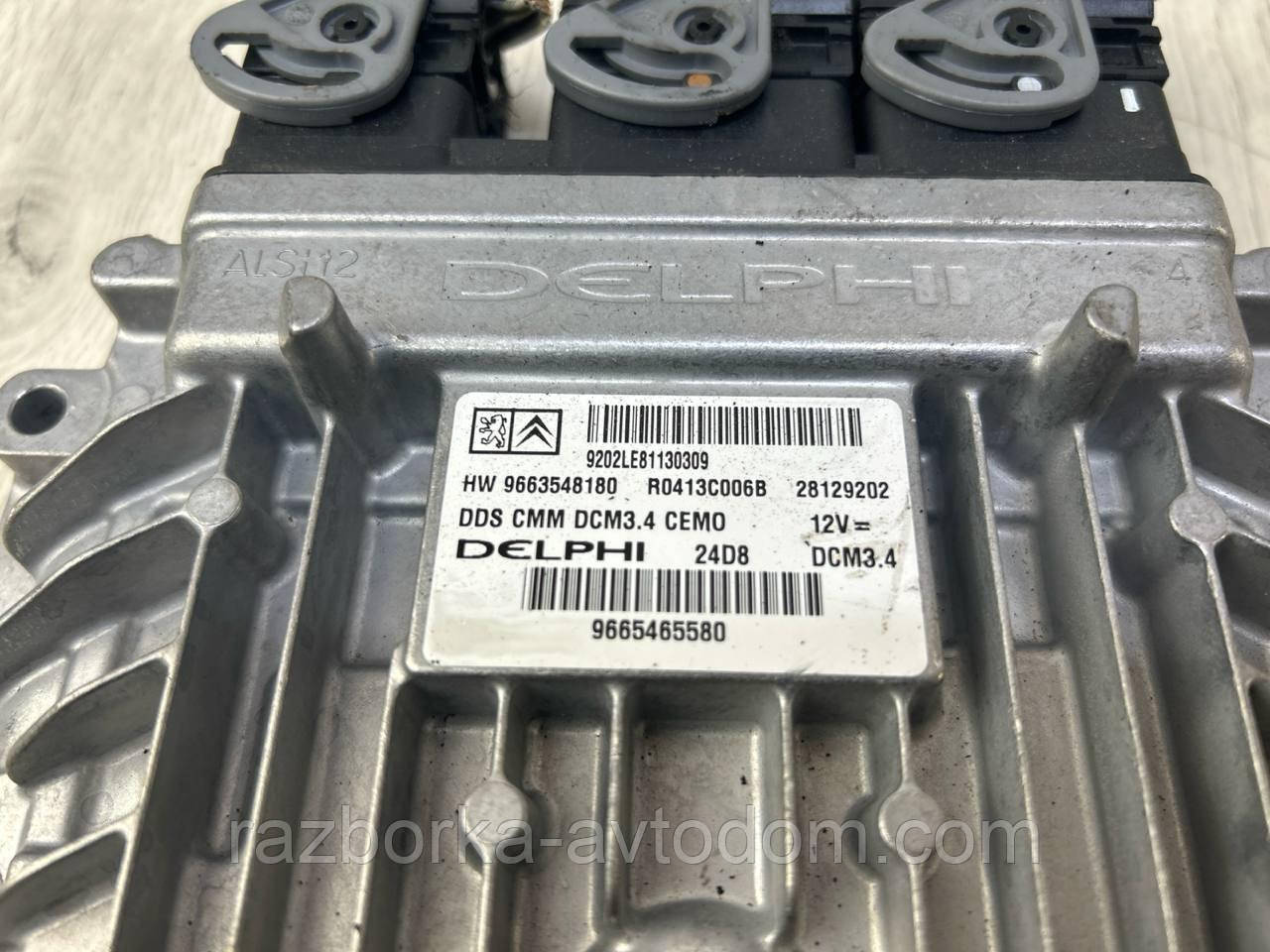 Блок керування двигуном (мозги) 2.0HDI Peugeot 407 (04-11), Citroen C5 OE:9665465580, 9663548180,