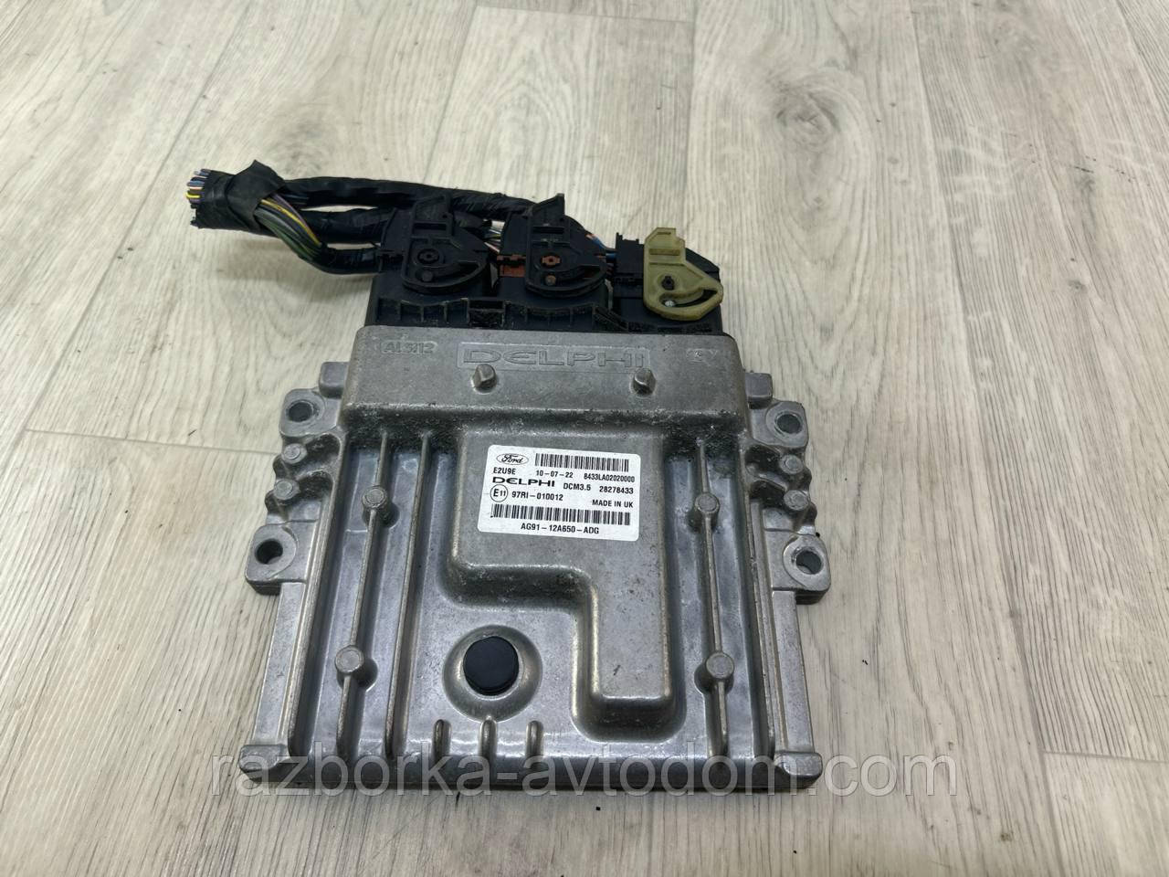 Блок керування двигуном (морги, ЕБУ) 2.0 TDCI Ford Mondeo MK4 (07-14) OE:AG91-12A650-ADG, AG9112A650ADG, 28278433