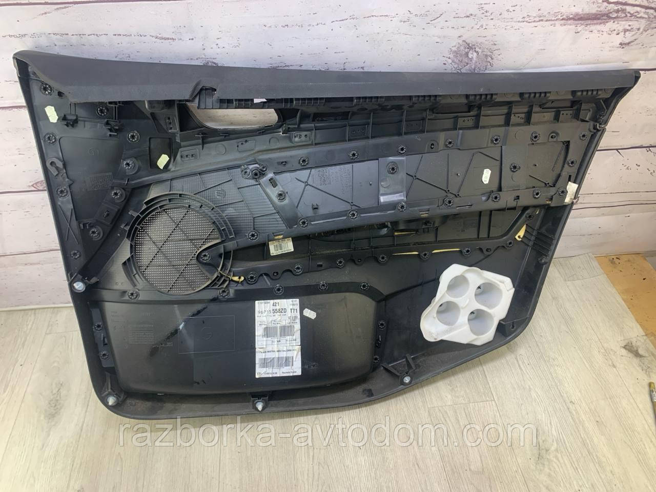 Карта передніх лівих дверей Peugeot 308 (2007-2013) ОЕ:96715558ZD