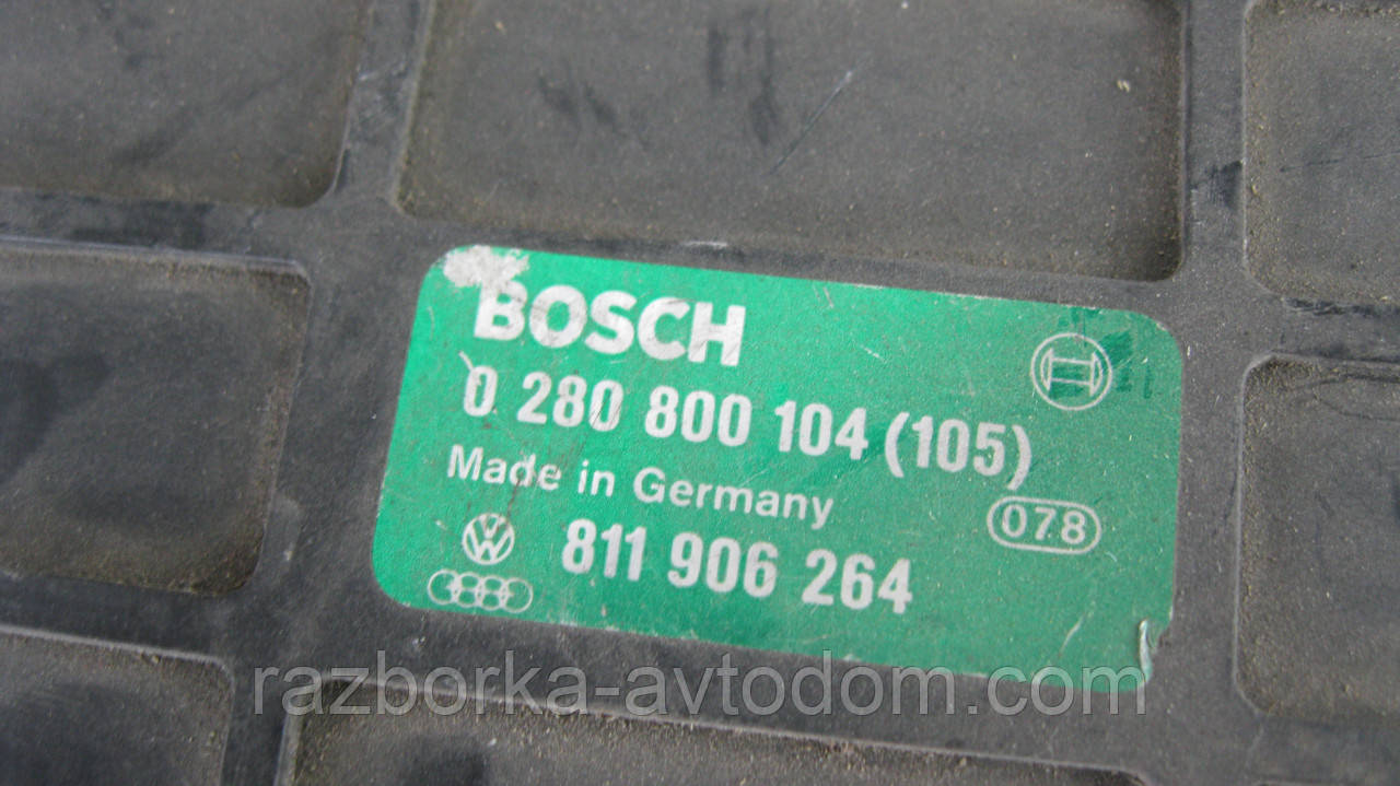 Блок керування двигуном ЕБУ/Мети Audi 100 (1968-1994) OE:0280800104,0280800105, 811906264