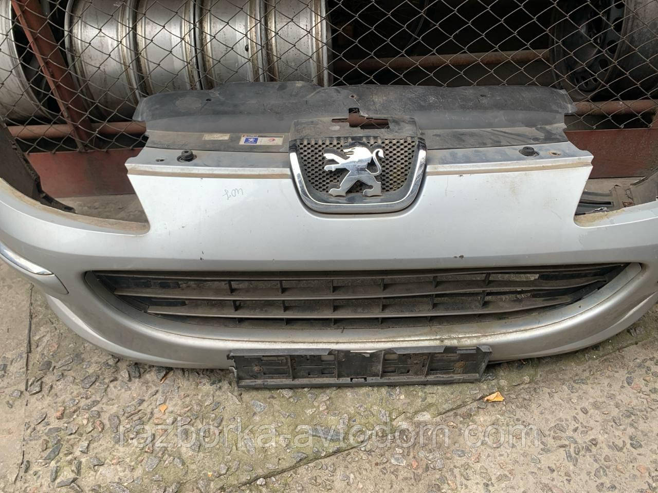 Бампер передній Peugeot 407 SW (04-11) OE: 964464437, 7401RA (фарба EZR) ДЕФЕКТ фото 2