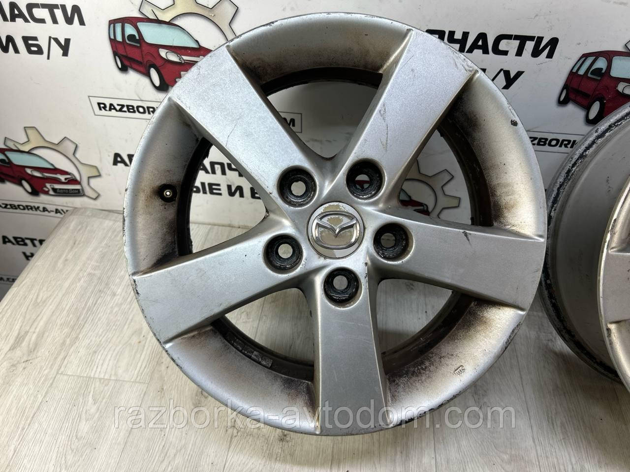 Диски колісні титани (комплект) R15 Mazda Axela, 3 (03-09),5 (05-), Premacy (05-18) 6Jx15 5x114.3x6.1 ET52,2
