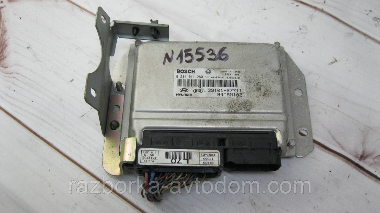 Блок керування двигуном (ЕБУ) Hyundai Getz (2002-2005) 1.5 CRDi OE:3910127711, 3910127711, 0281011260