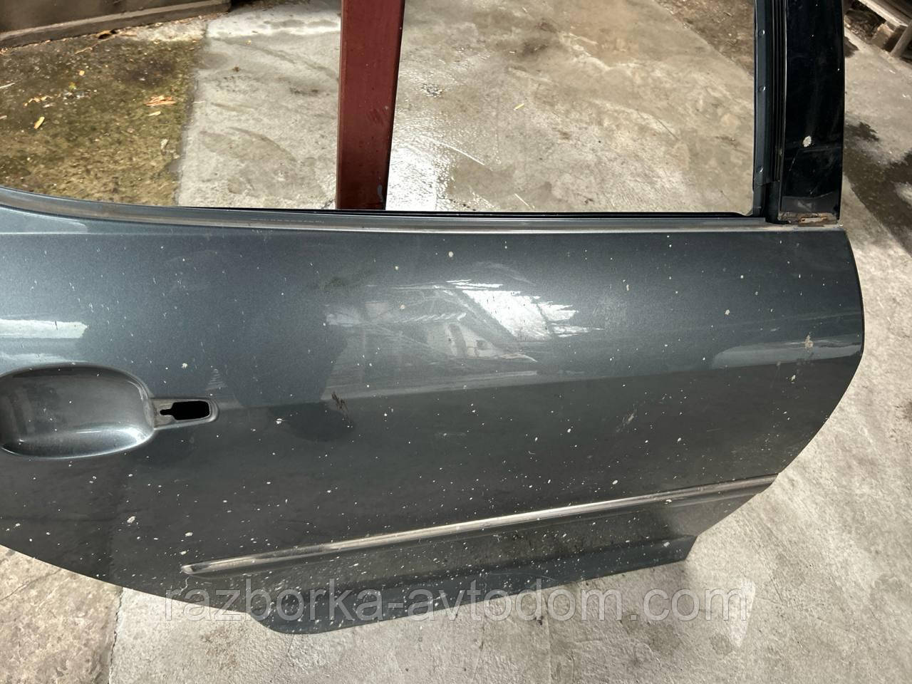 Двері задня права (блакитна) седан Peugeot 407 (04-11) OE:9008N1кольор-KTH