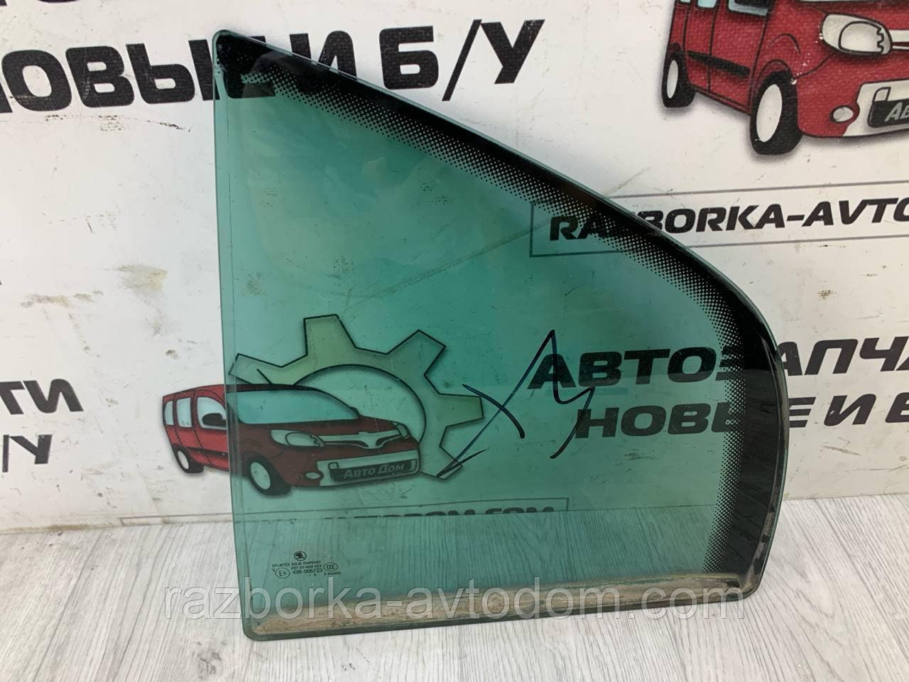 Скло дверей задньої лівої (глихе) фортечка седан Skoda Superb (02-08) OE:3U5845209D фото 2