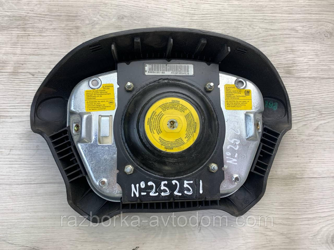 Подушка безпеки керма (Airbag) Opel Omega B 2.0i (1994-1999) OE: 90437655 фото 2