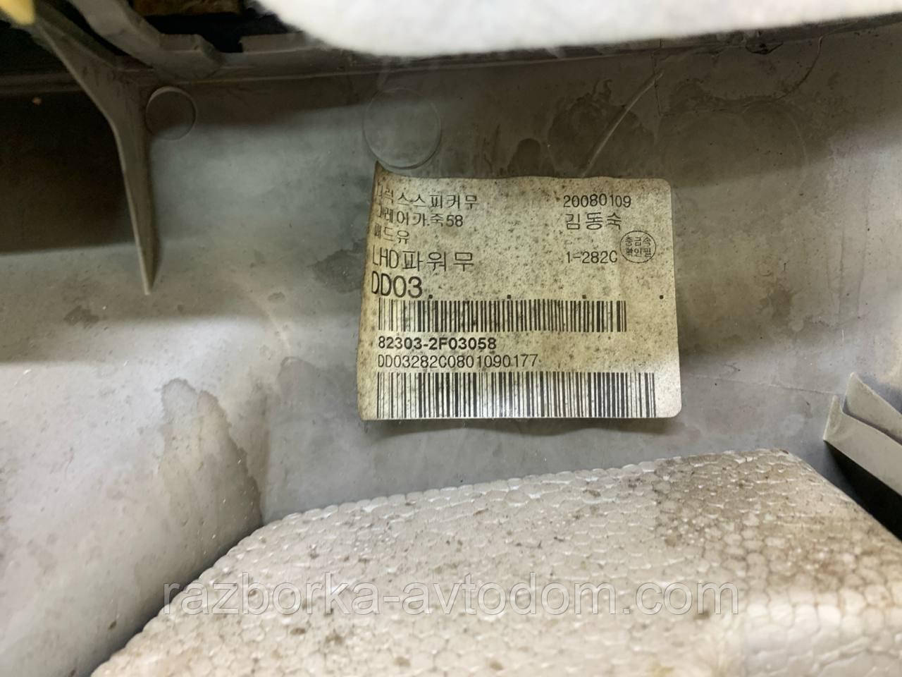 Картка дверей передньої лівої Kia Cerato (2006-2009), OE:823042F03058