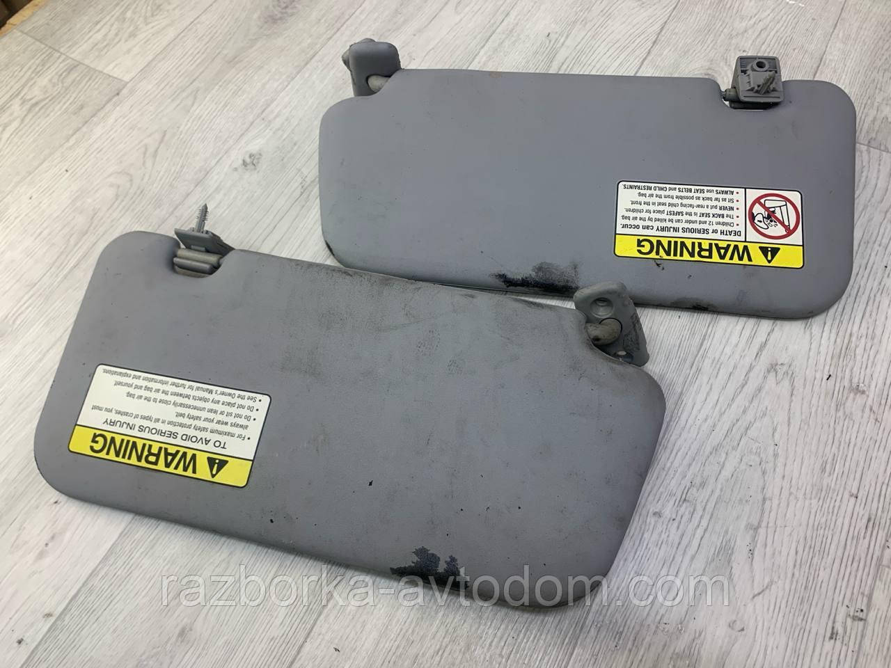 Козирки сонцезахисні комплект Kia Cerato (2006-2009), OE:852012F04087, 852022F17087 (НУЖНАчищачища) фото 2