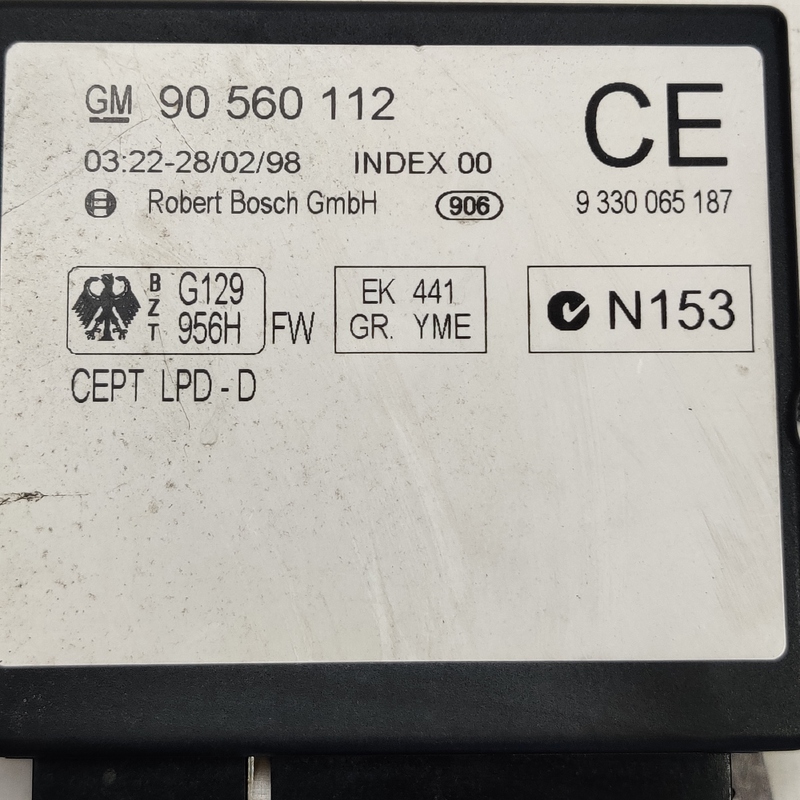 Блок комфорту Opel Astra G (97-04) 2.0D OEM 90560112