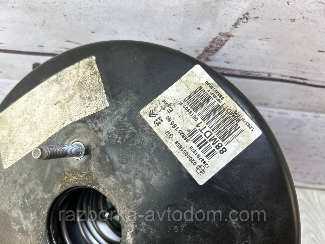Вакуумний підсилювач гальм Peugeot 308 (07-13) OE:0204051858, 9682516580, 88mdt1, 0619901f
