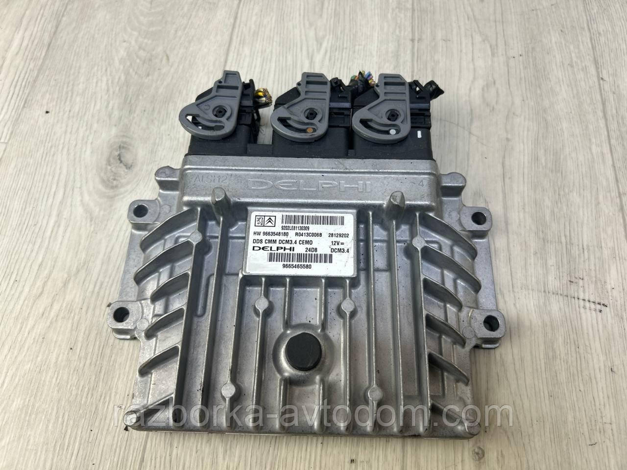 Блок керування двигуном (мозги) 2.0HDI Peugeot 407 (04-11), Citroen C5 OE:9665465580, 9663548180,