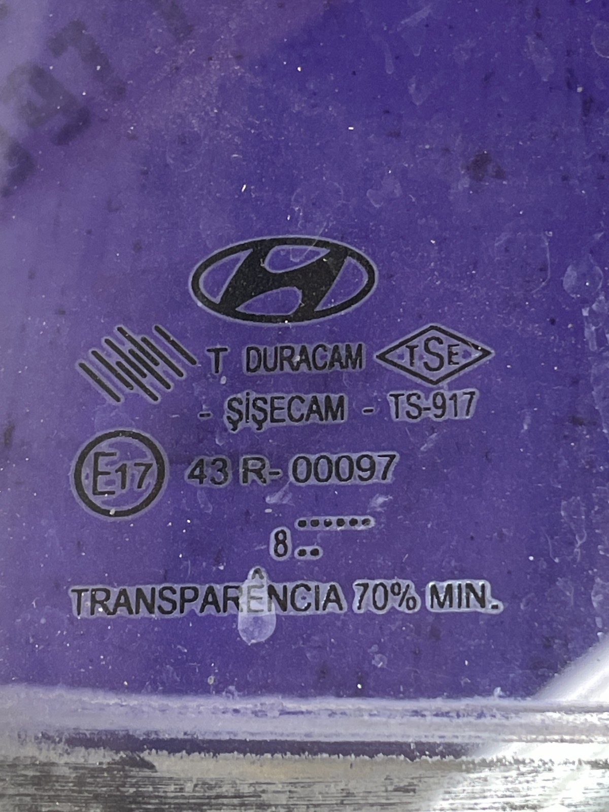 Скло дверей Hyundai Accent 3 05-11 1.5 зад праве 43R00097