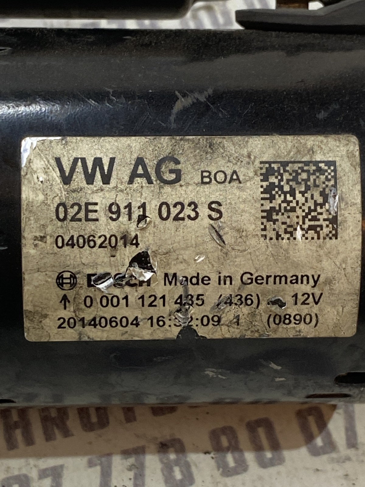 Стартер Volkswagen Golf 6 (08-12) 02E911023S